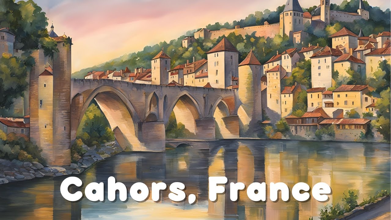Cahors 2024, Walking Tour in France - 4K