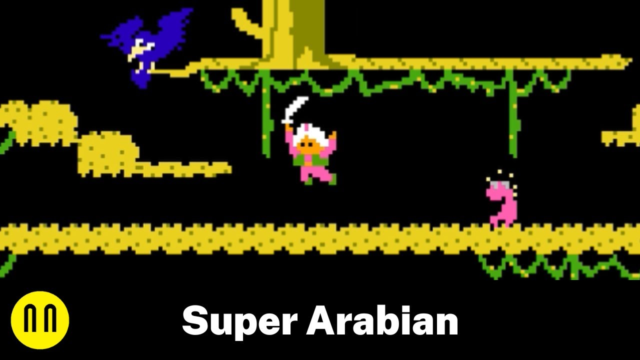 [NES] Super Arabian - Full Playthrough No Death All Bonus