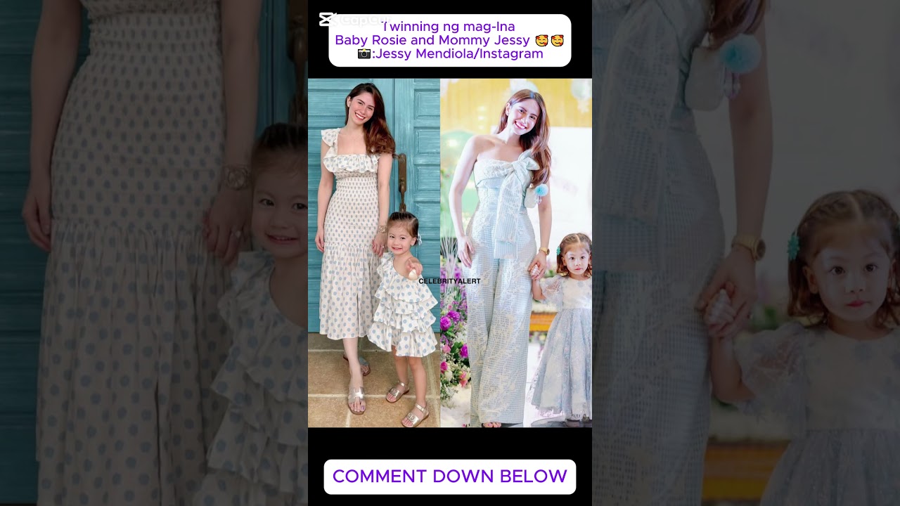 Twinning ng mag-Ina Baby Rosie and Mommy Jessy 🥰🥰📸:Jessy Mendiola/Instagram  #viralvideo