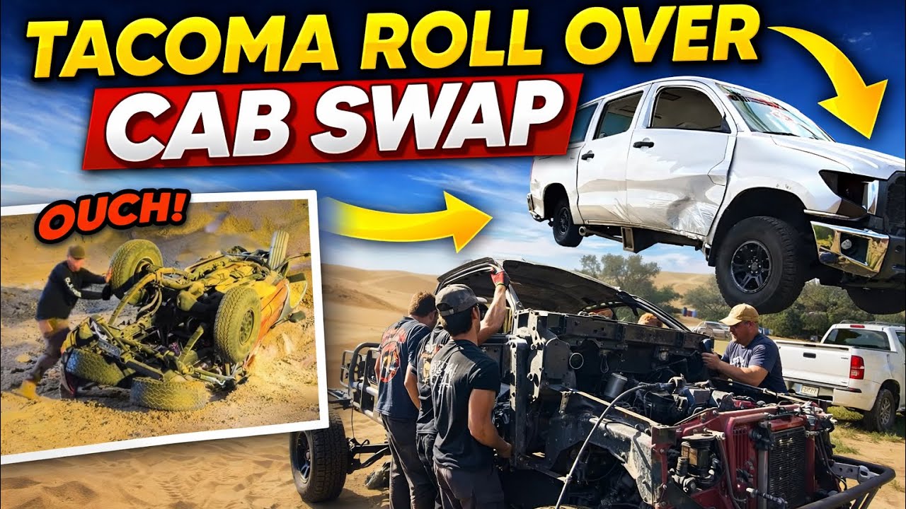Rollover Tacoma gets a cab swap❗️