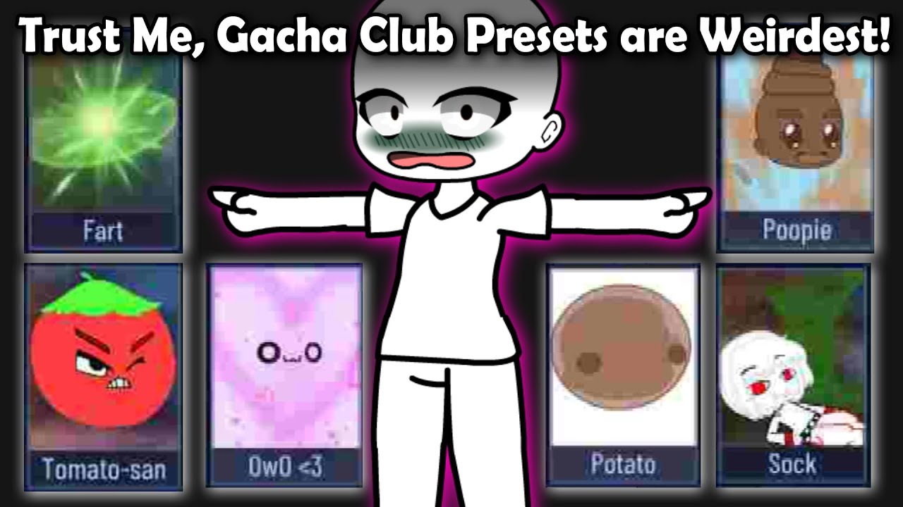 Поверьте мне, пресеты Gacha Club — это самые странные вещи на свете....🤢😨‼