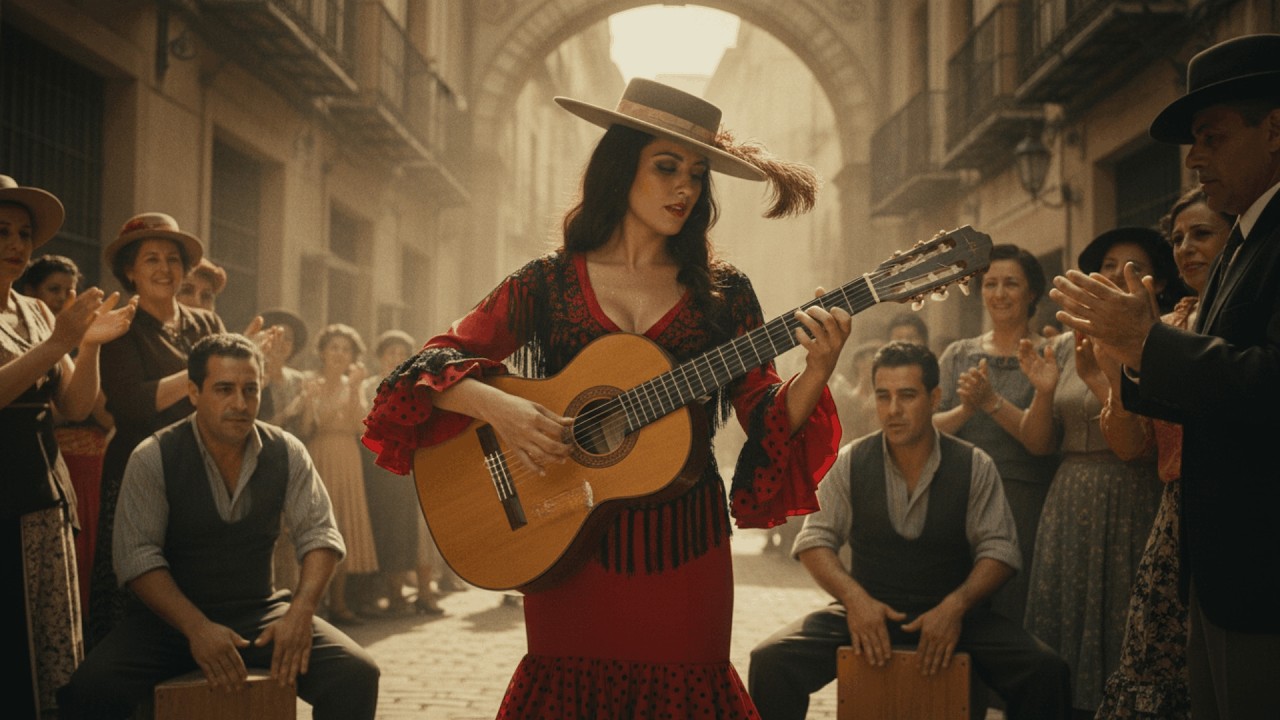 Golden Street Rhythms | Flamenco Rumba