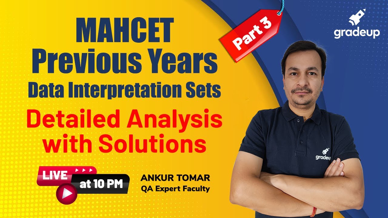 MAHCET Previous Year DI Sets Detailed Analysis with Solution | CET 2021 | Part-3 | Gradeup