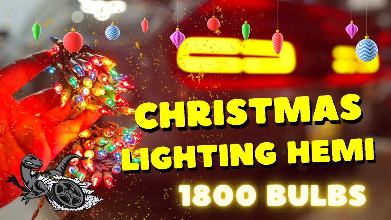 Installing Christmas Lights on the Challenger! #dodge #christmaslights2024