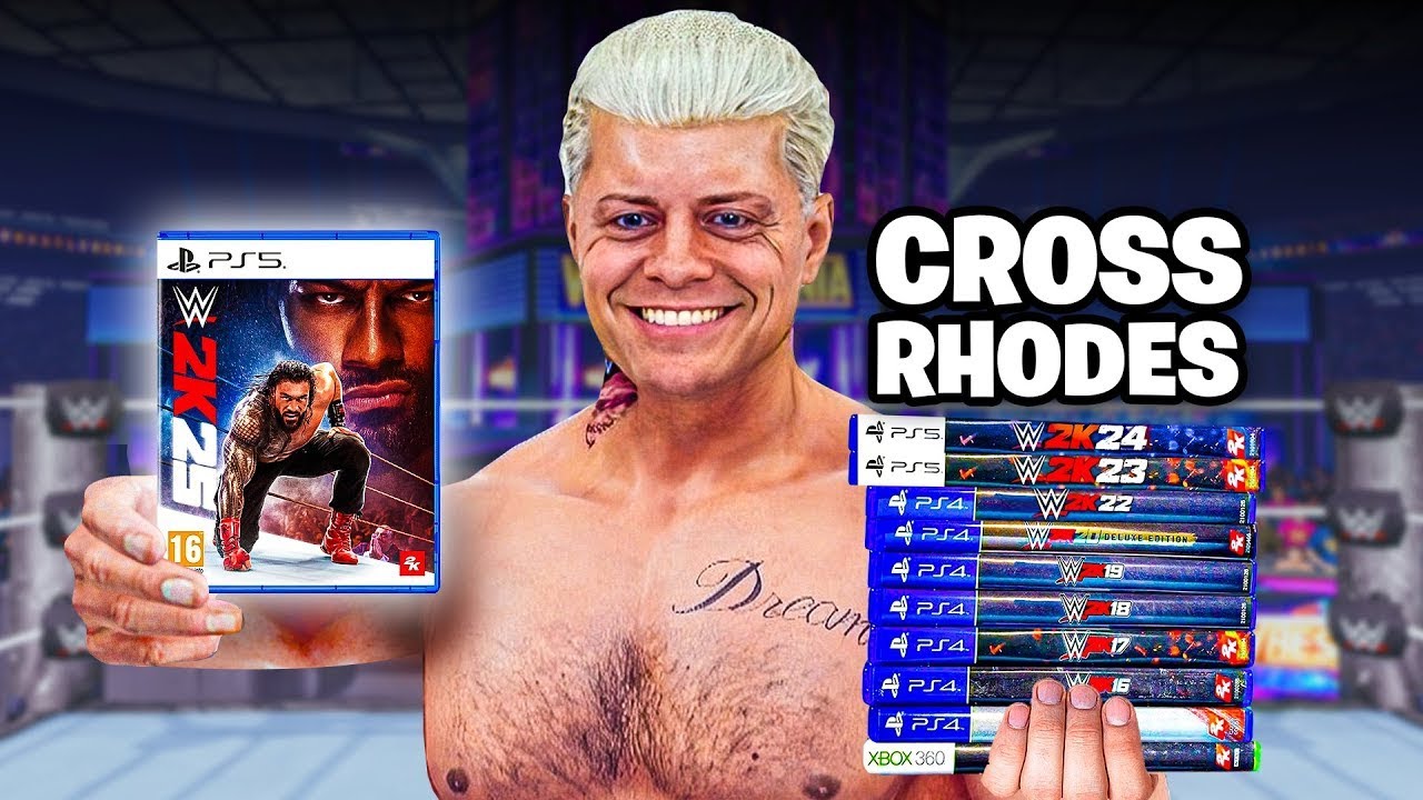 Выполняем КРОСС РОУДС вместе с Коди Роудсом в КАЖДОЙ игре WWE 2K!