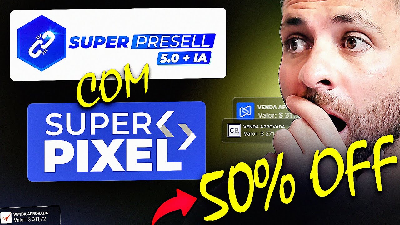 Super Presell 5.0 + Super Pixel Pro (😮 50% de Desconto 😮) - Estrutura de Afiliado Completa