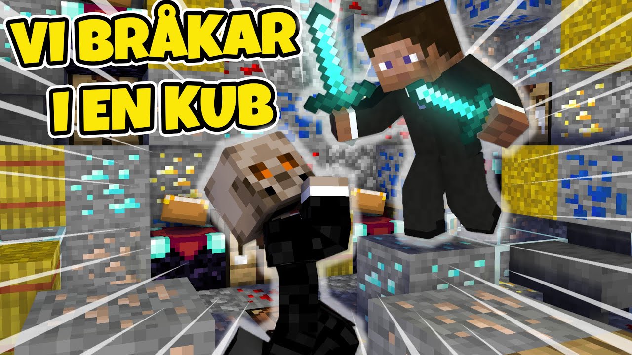 VI SITTER FAST I EN KUB I MINECRAFT (Blocked in med figgehn)