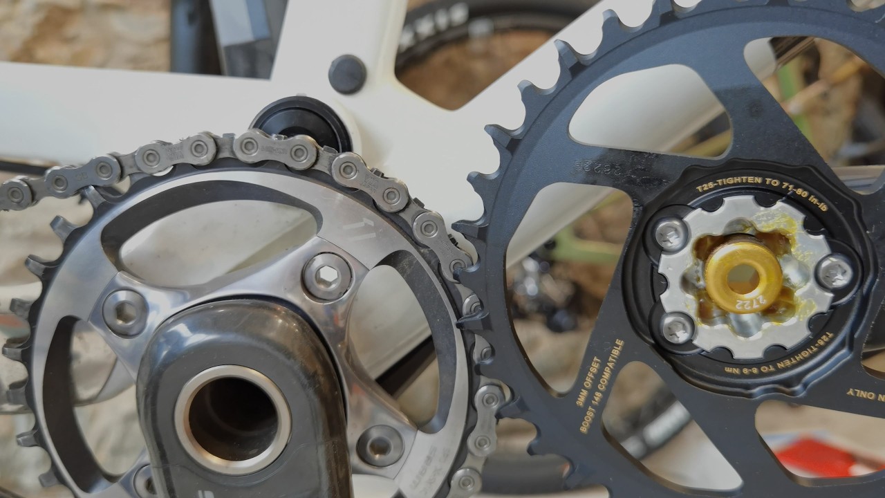 Lektion 6. In 5 Schritten richtigen Kettenblatt wä̱hlen und wechseln. PCD, Chain Line, Offset.
