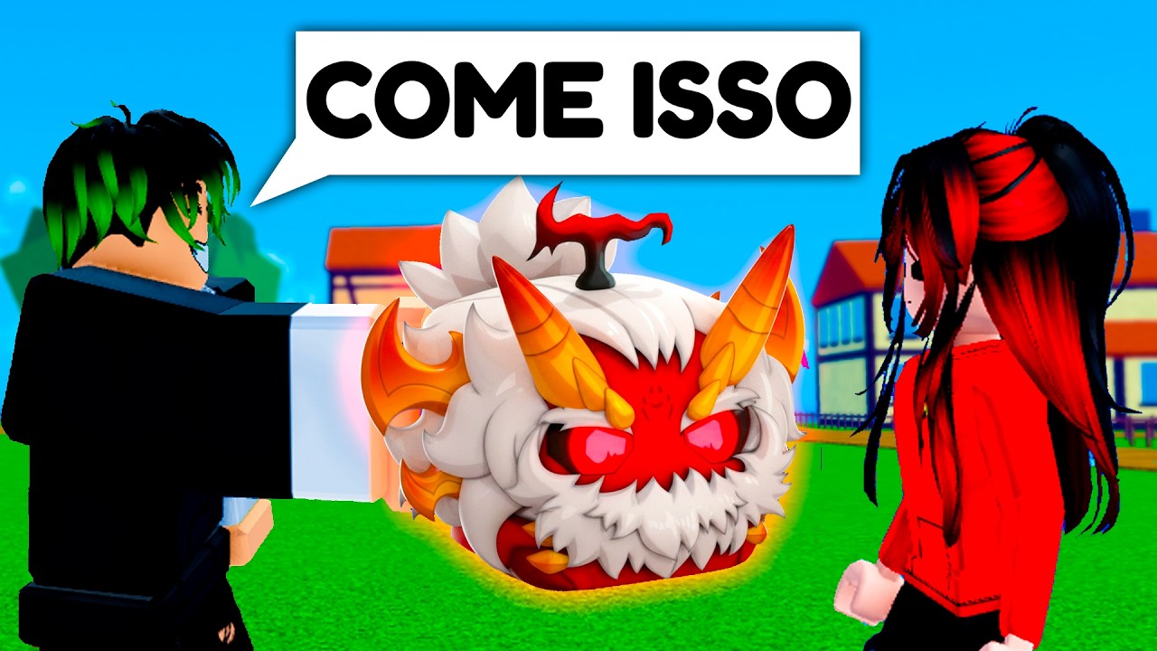 OBRIGUEI MINHA NAMORADA A JOGAR BLOX FRUITS…