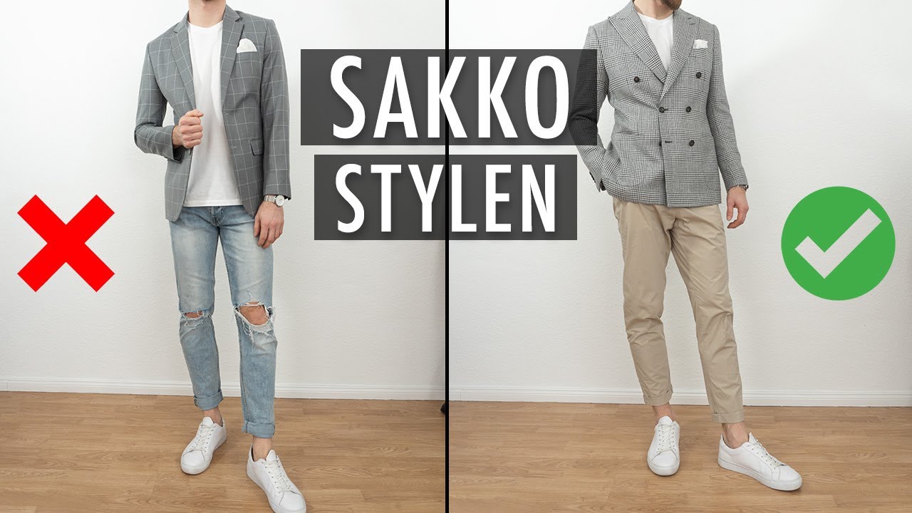 Sakko sportlich stylen ● Sytlingtipps für Männer