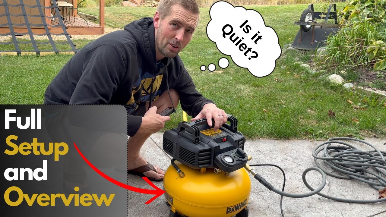 Полная настройка и обзор воздушного компрессора Dewalt объемом 6 галлонов (DWFP55126)