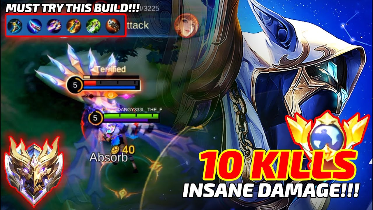 10 KILLS!!! Insane Damage Burst Build HELCURT ROAM Top Global Build [MUST TRY]