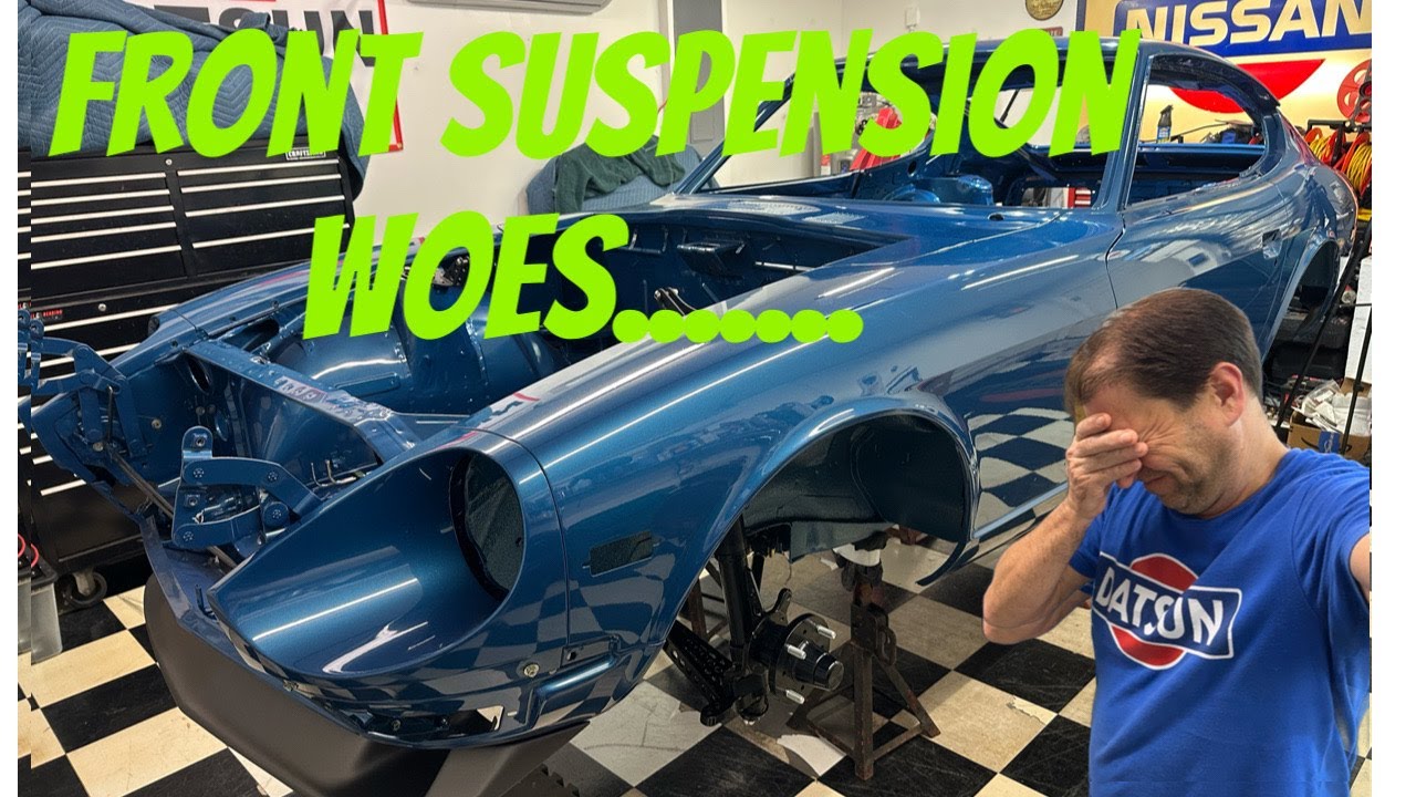 1971 Datsun 240 Z Full Techno Toy Tuning Front Suspension Install.
