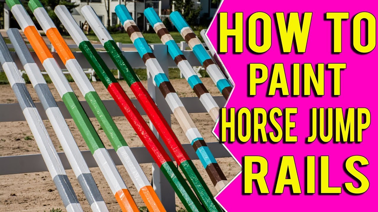 How To Paint Your Own Horse Jump Rails - So Easy!