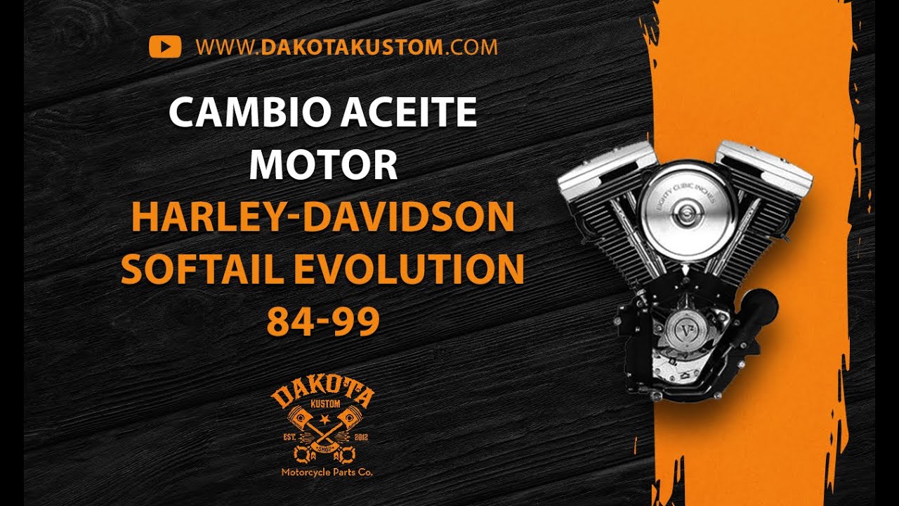 Cambio Aceite Motor Harley-Davidson Softail Evolution 84-99 - Dakota Kustom