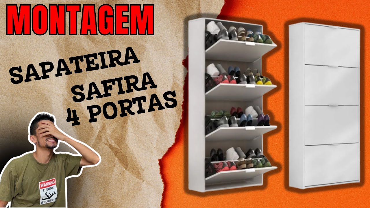 MONTAGEM DETALHADA SAPATEIRA SAFIRA 4 PORTAS