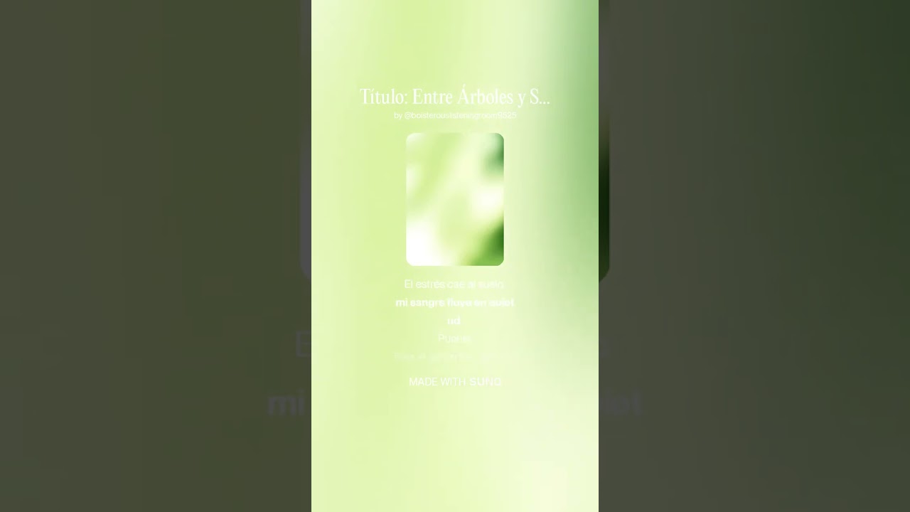 Bolero Entre Arboles y Silencio de Vilches Alto