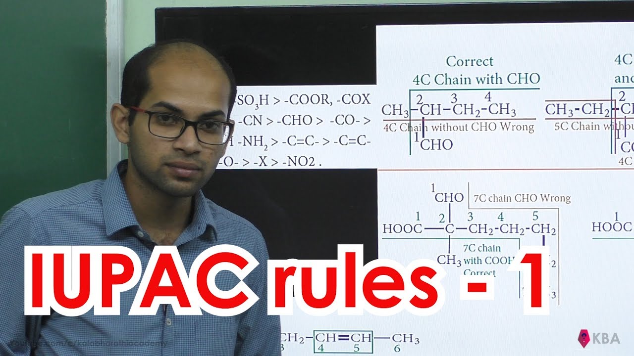 7.Chemistry | Fundamentals of organic Chemistry | IUPAC rules for nomenclature 1