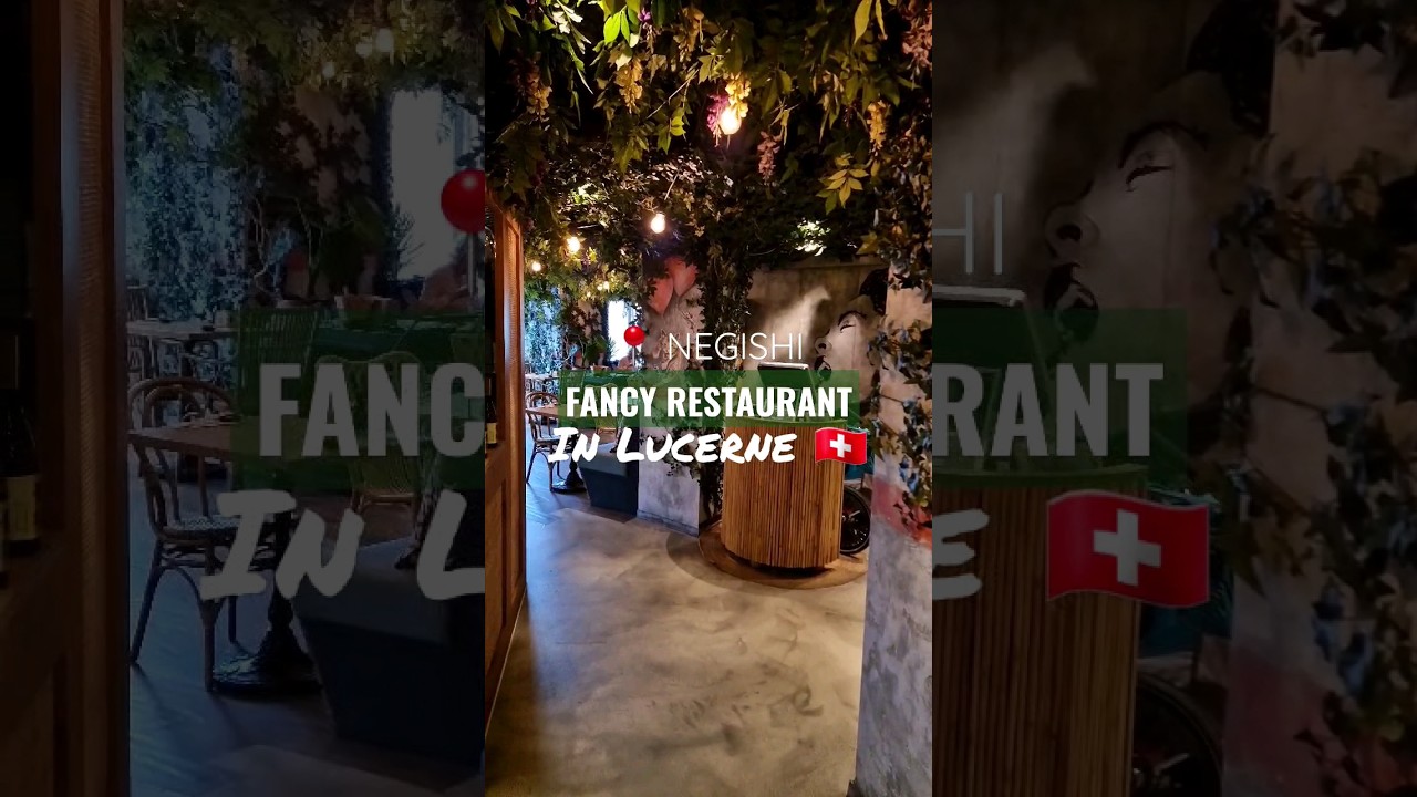 Fancy Restaurant in Lucerne, Switzerland 🇨🇭🌱📍 Negishi #shorts #switzerland #fancyrestaurant