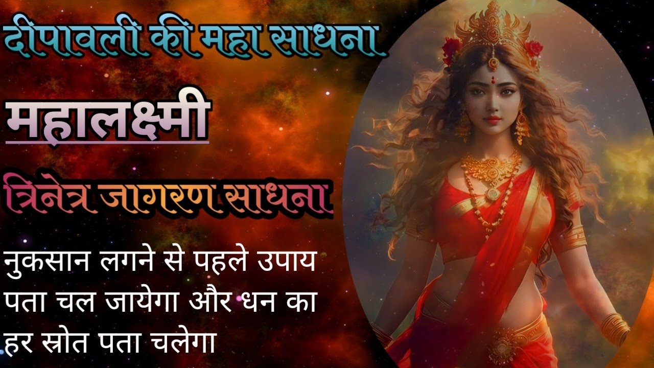 महालक्ष्मी त्रिकालज्ञान साधना//दीपावली की अद्भुत साधना//गुप्त धन प्राप्ति//मन के रहस्य ज्ञात होंगे