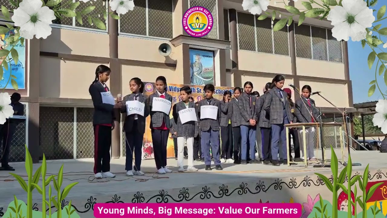 JVPians representing Awareness about food & message for 