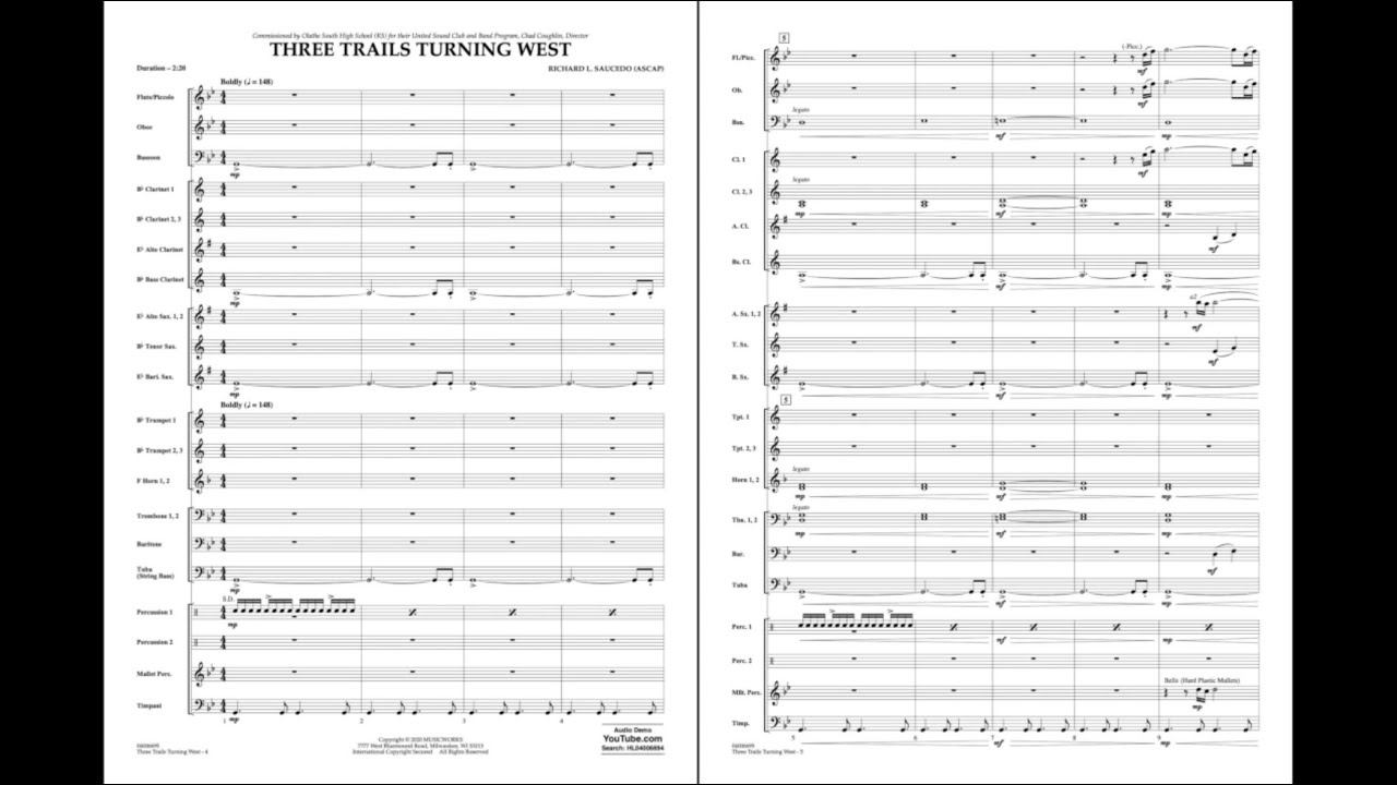 Three Trails Turning West by Richard L. Saucedo