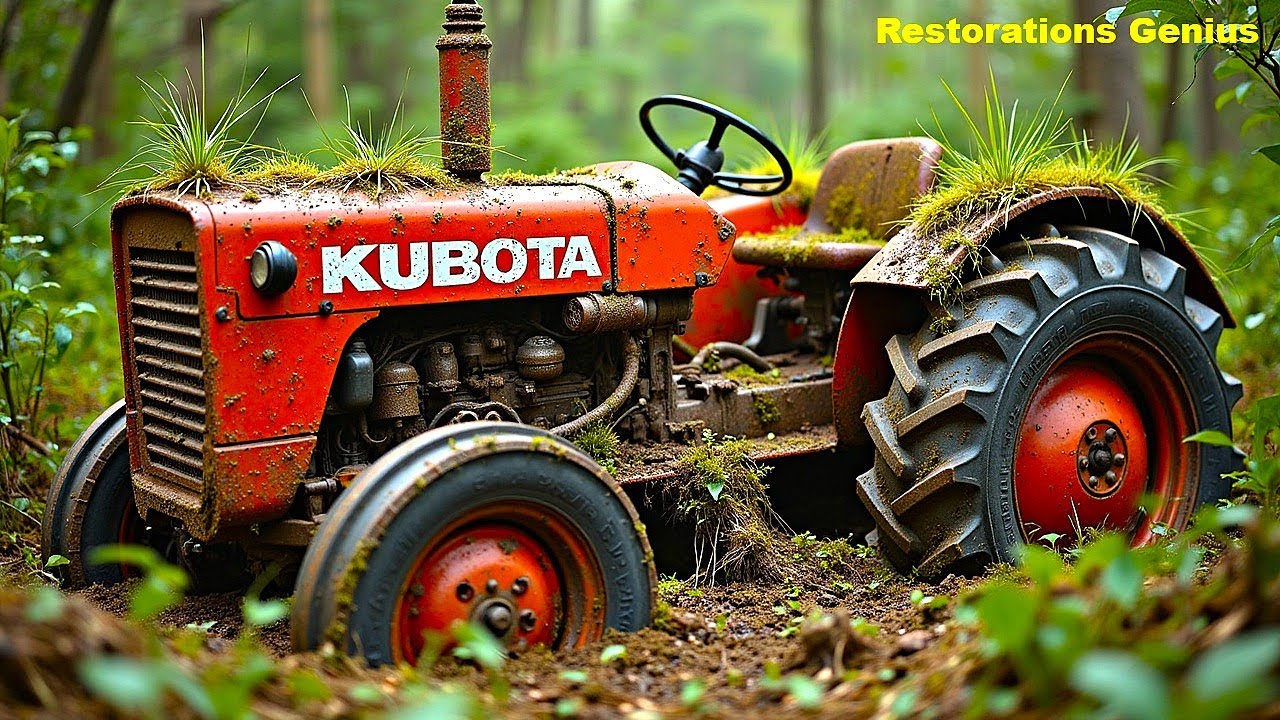 Unbelievable! Rusted Japanese KUBOTA Tiller Restored After Years of Abandonment 🔥