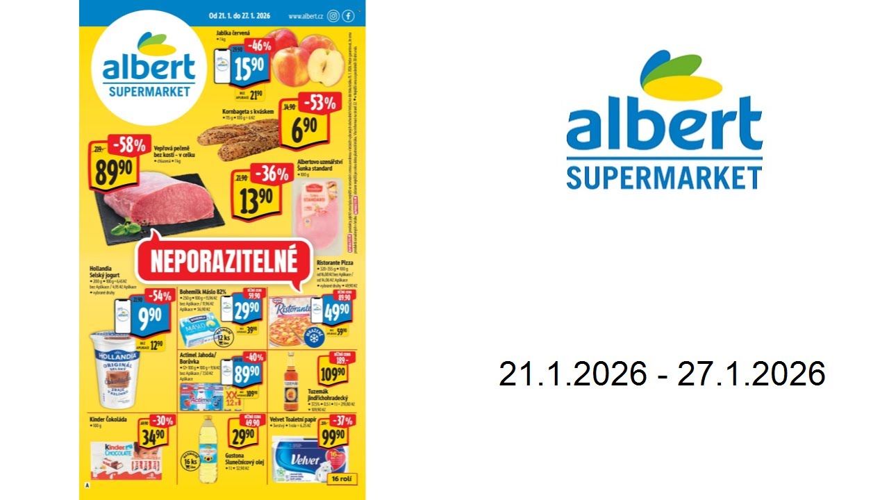 Let&aacute;k Albert Supermarket - Neporaziteln&eacute; - 21.1.2026 - 27.1.2026
