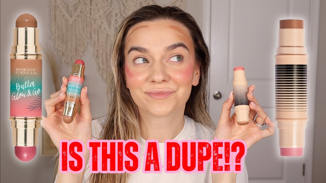 NEW Physicians Formula Butter Glow & Go Stick Vs Dibs Dessert Island Duo!! Is this a DUPE!?!