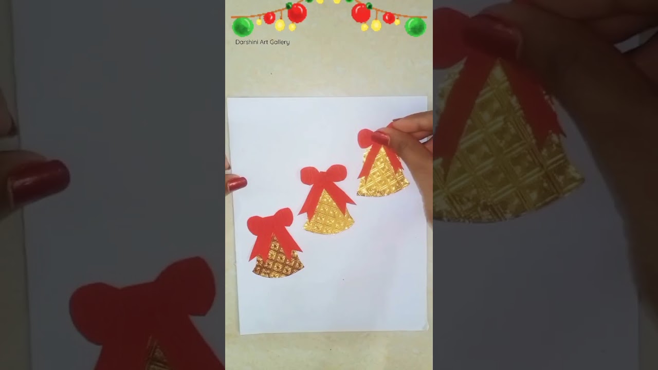 Christmas Greeting Card | Christmas Card ideas | #shorts #darshiniartgallery