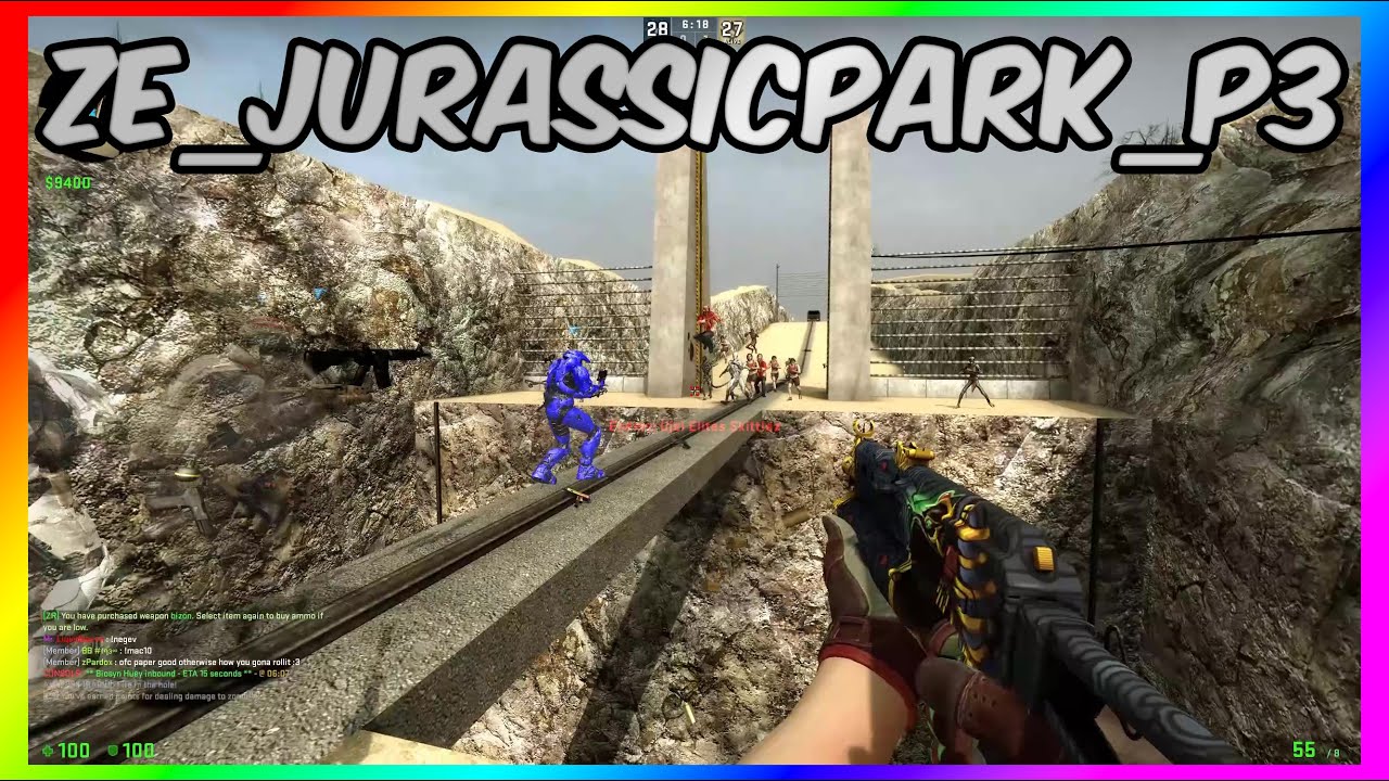 CSGO ZOMBIE ESCAPE ON GFL | Jurassic Park