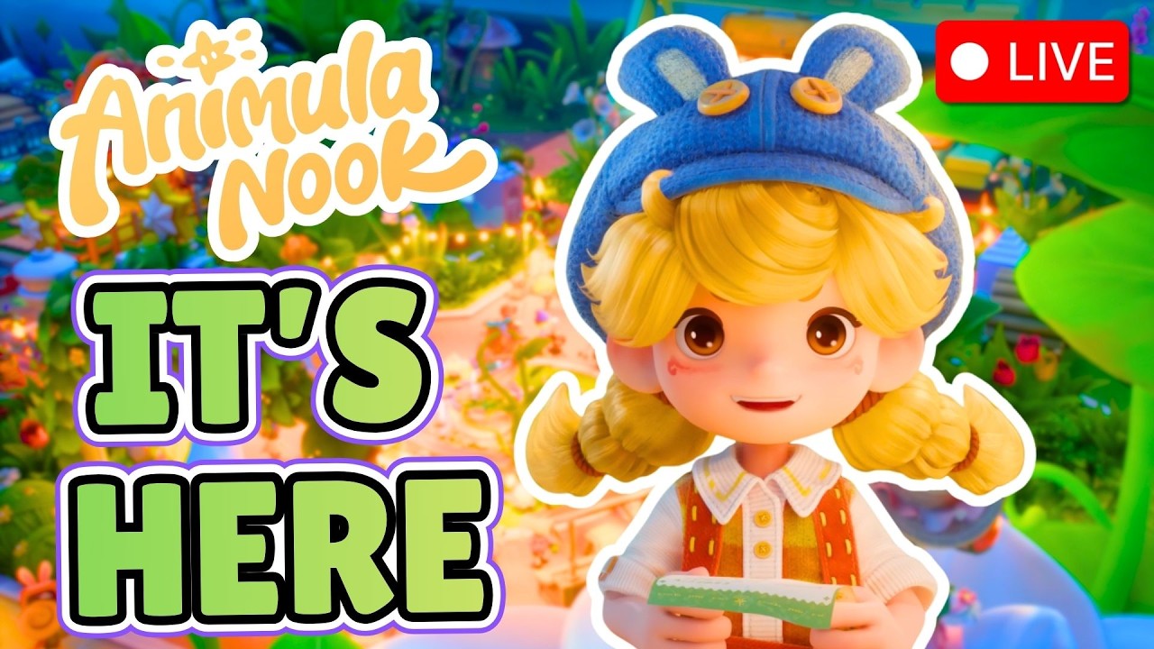 🔴LIVE: ABANDONING REALITY TO LIVE IN A NOOK 🏠 Animula Nook Day 1!!