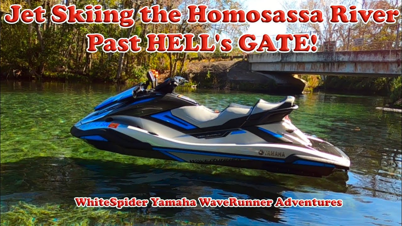 Покатайтесь на гидроциклах по реке Хомосасса, Флорида, на Yamaha WaveRunners — ВРАТА В АДА! #гидр...