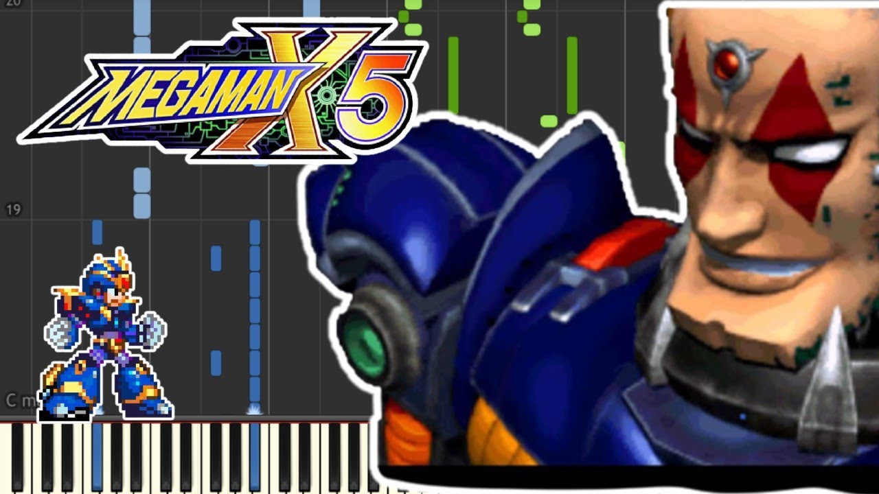 Megaman X5 - Final Battle Against Sigma - Synthesia - Piano tutorial - Snes