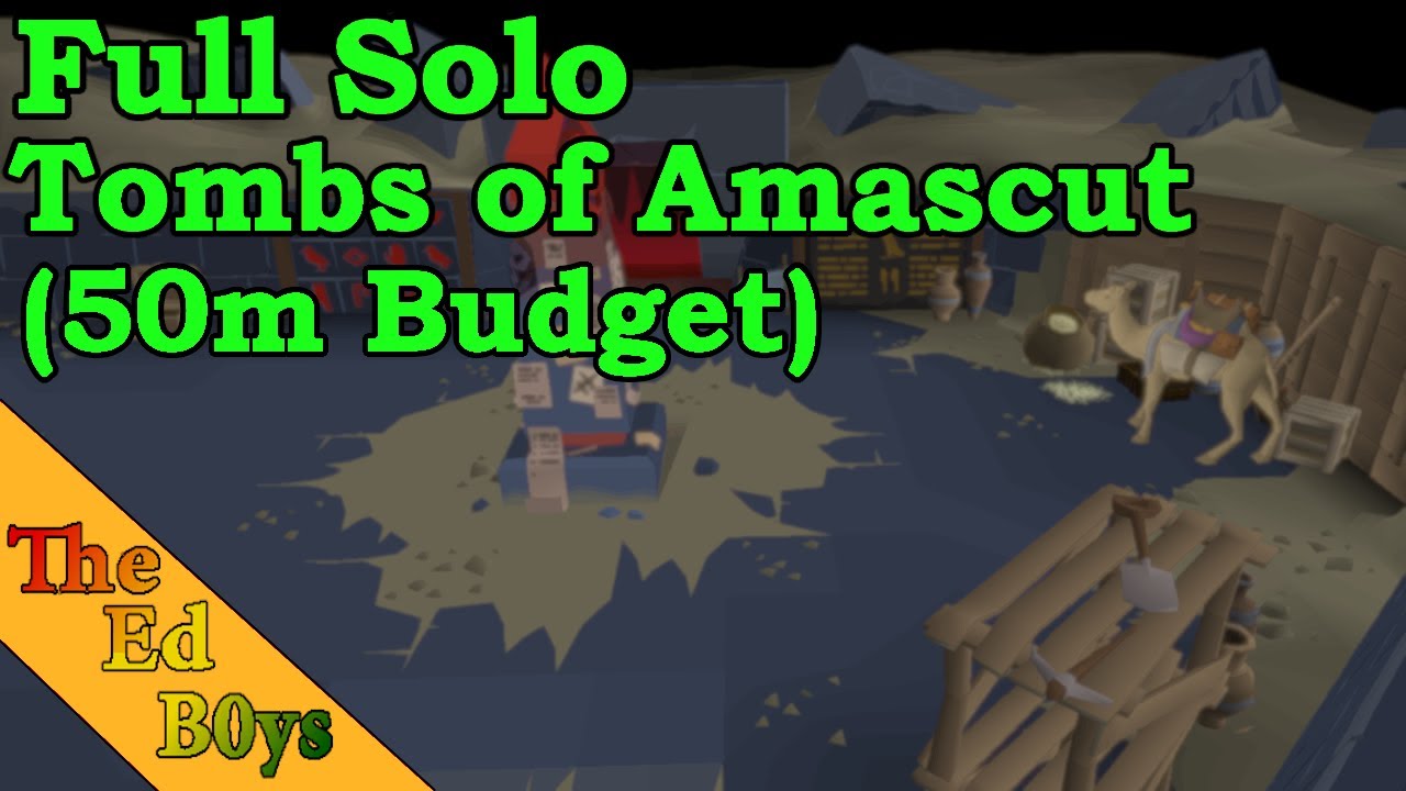 OSRS Full Tombs of Amascut Solo (Raids 3) | 50m Budget ToA Example