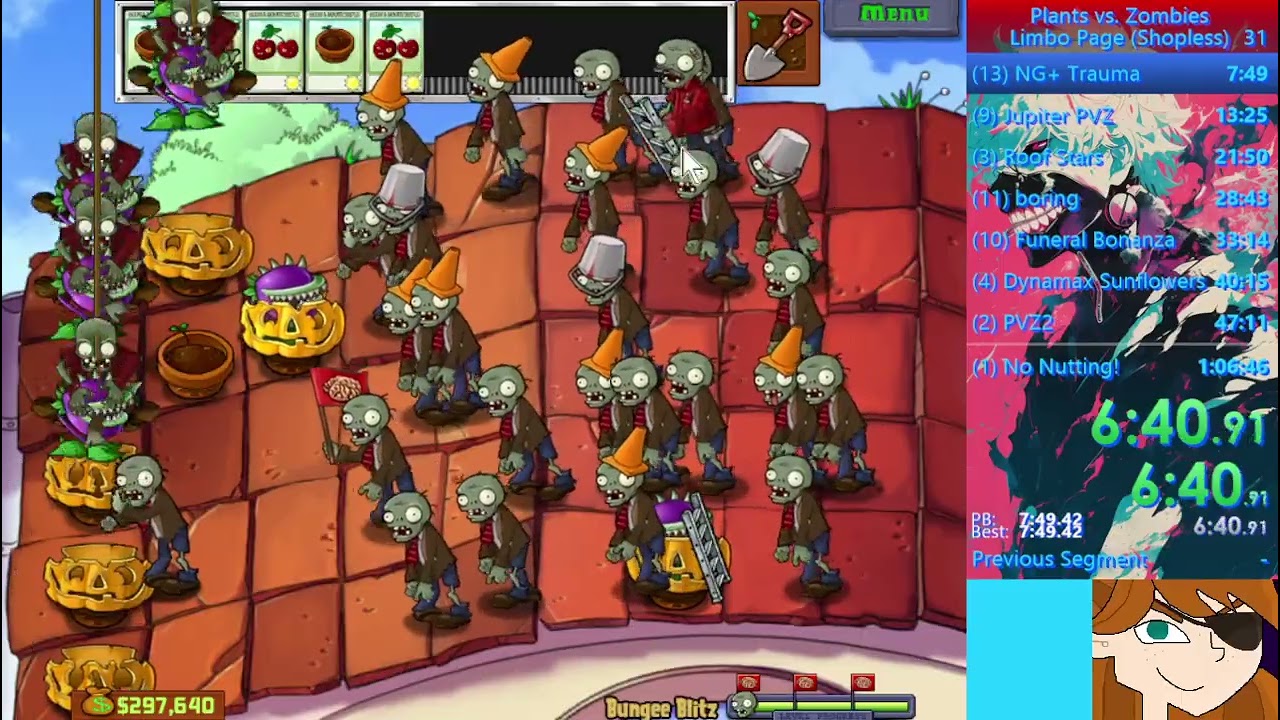 PVZ Limbo Page Shopless Speedrun (1:04:51.06)