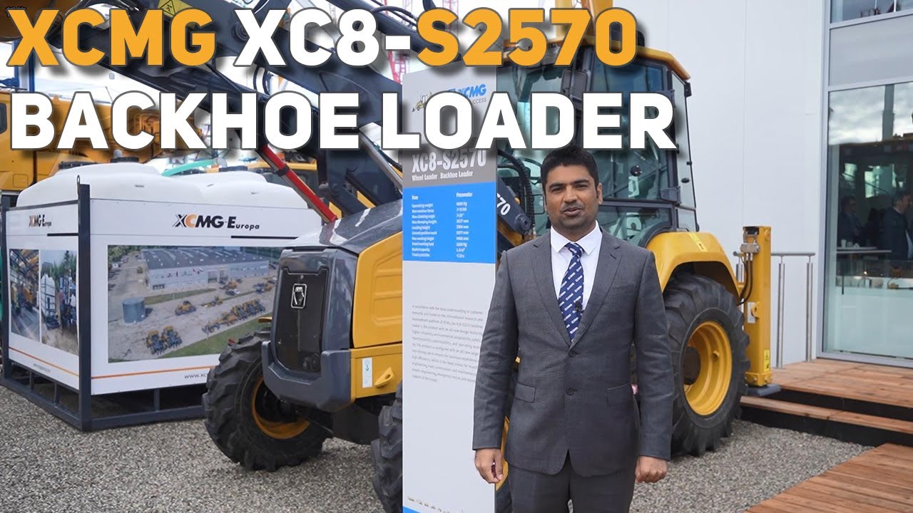 XCMG XC8-S2570 Backhoe Loader in Bauma 2022#machinery #xcmg #xcmg #bauma2022