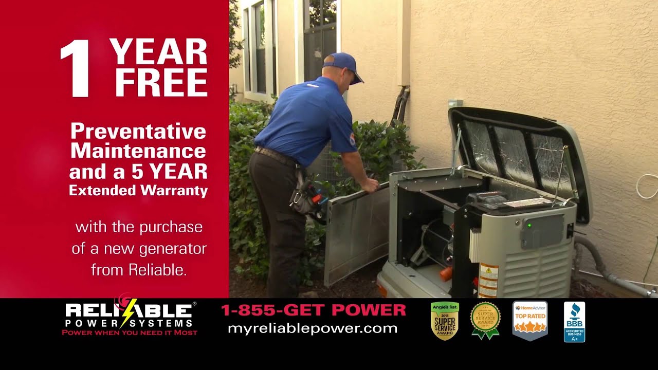 1 Year Free Maintenance  Reliable Power Systems