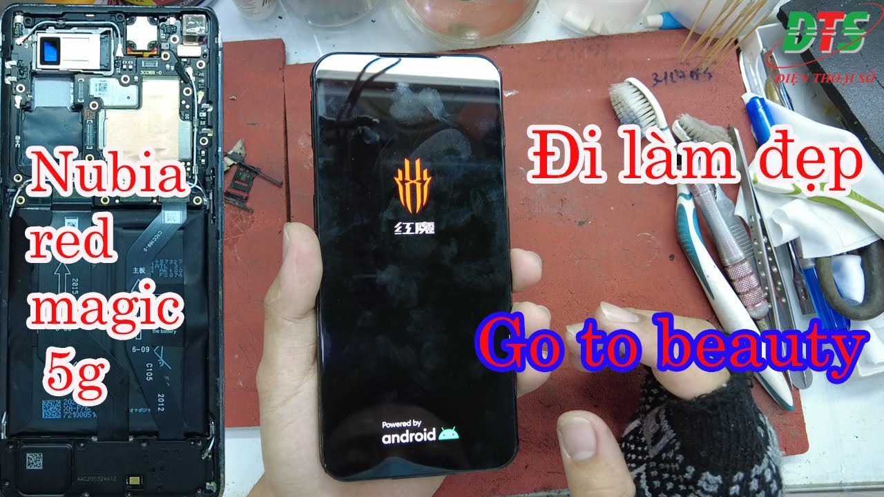 Replace screen glass screen nubia red magic 5g