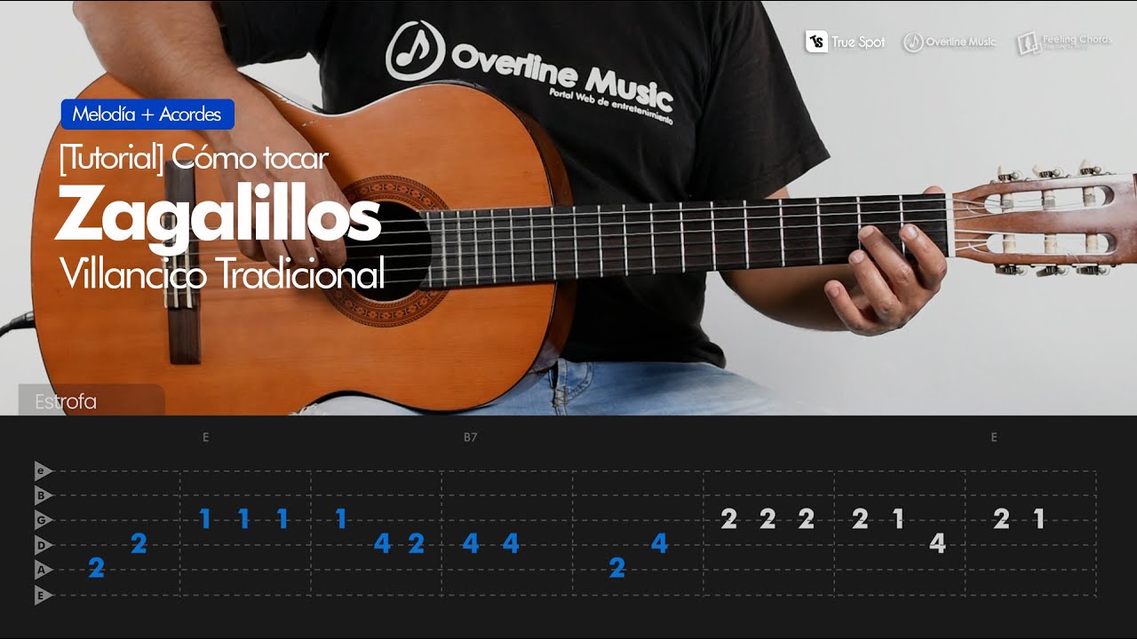 Tutorial Zagalillos (Villancico) | Melodía + Acordes | Overline Music Tutorial
