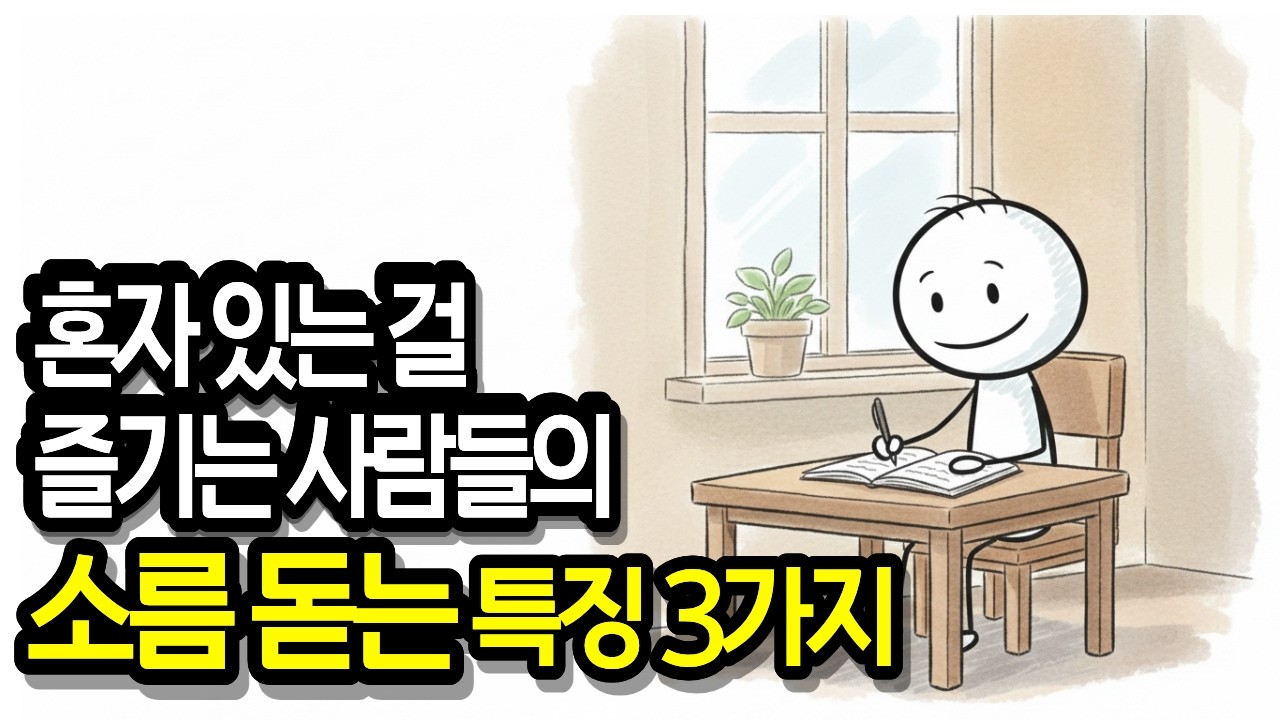 혼자 있는 걸 즐기는 사람들의 소름 돋는 특징 3가지 #혼자있는시간 #심리학 #고독과외로움