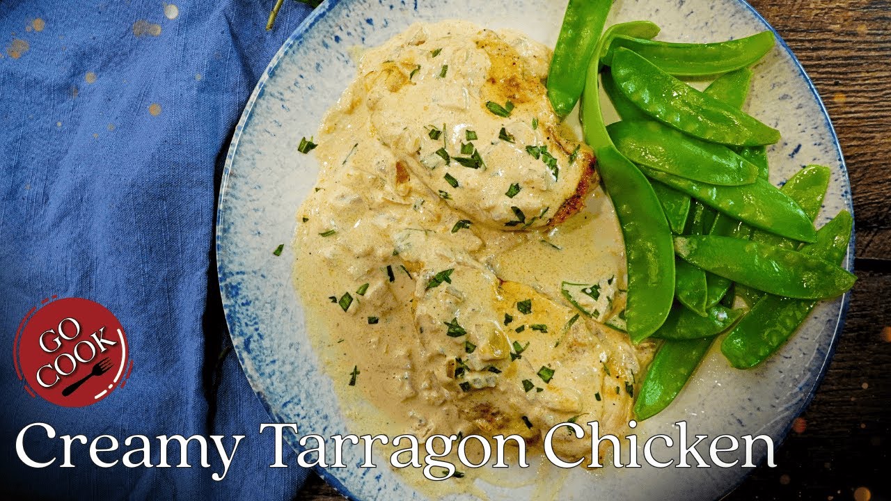 Creamy Chicken Tarragon | Elegant French Comfort in a Velvety Herb Sauce!