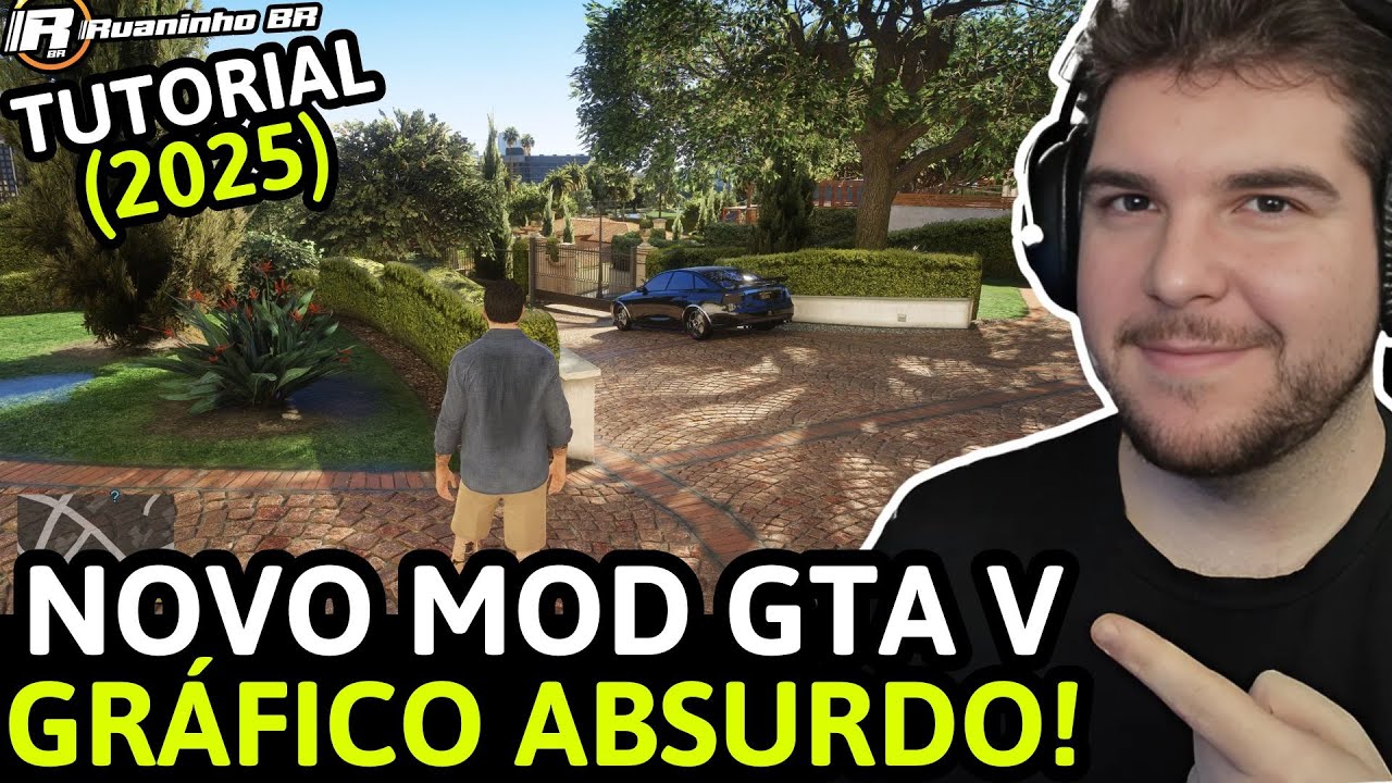 LANÇOU O MELHOR MOD GRÁFICO PARA O GTA V - NATURAL VISION ENHANCED - TUTORIAL 2025 - GRÁFICO INSANO