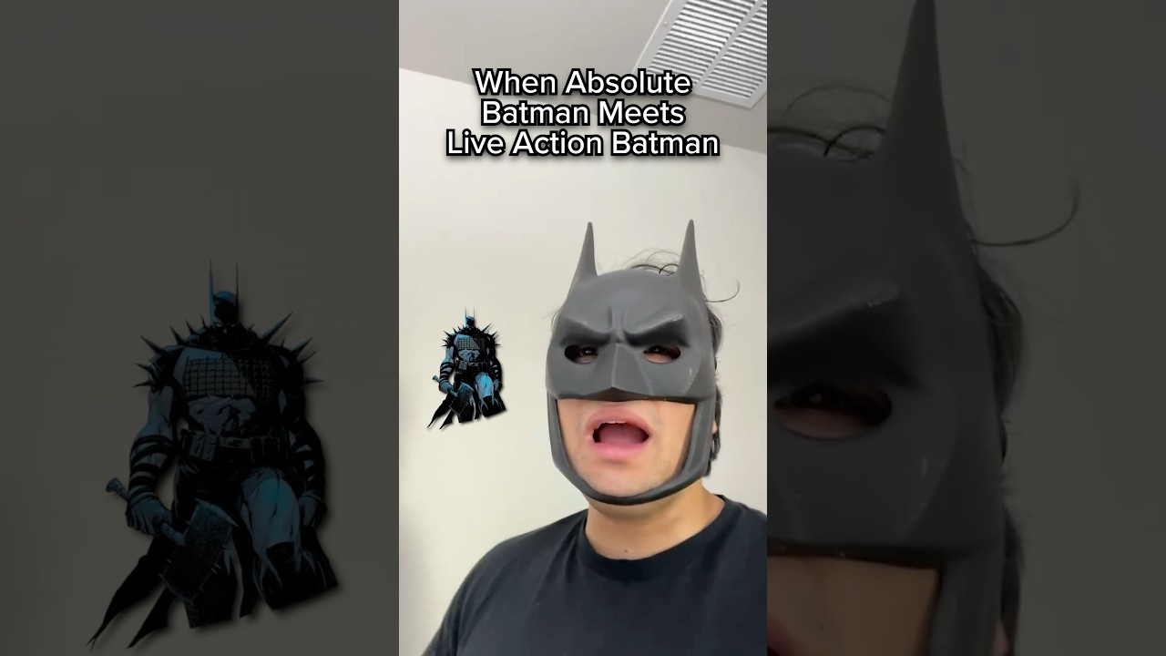 When Absolute Batman meets Live Action Batman #absolutebatman #batman #comics #dc