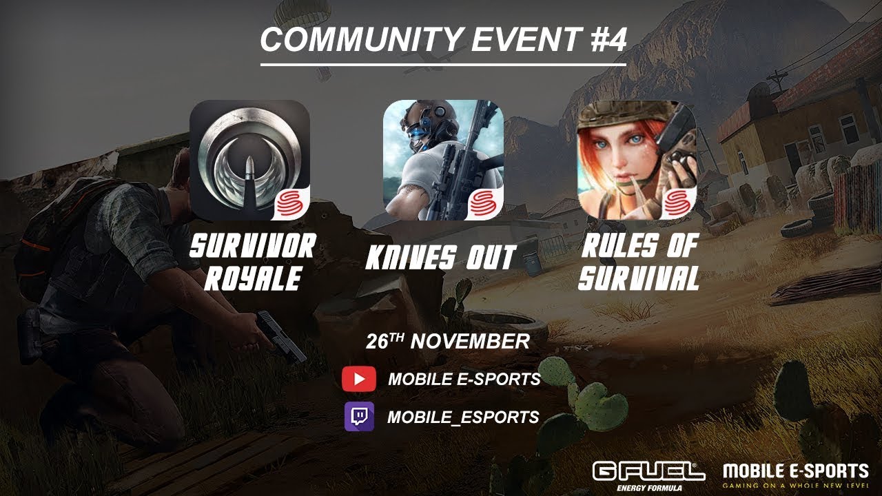 Knives Out, Survivor Royale, & Rules of Survival - [Community Event #4]