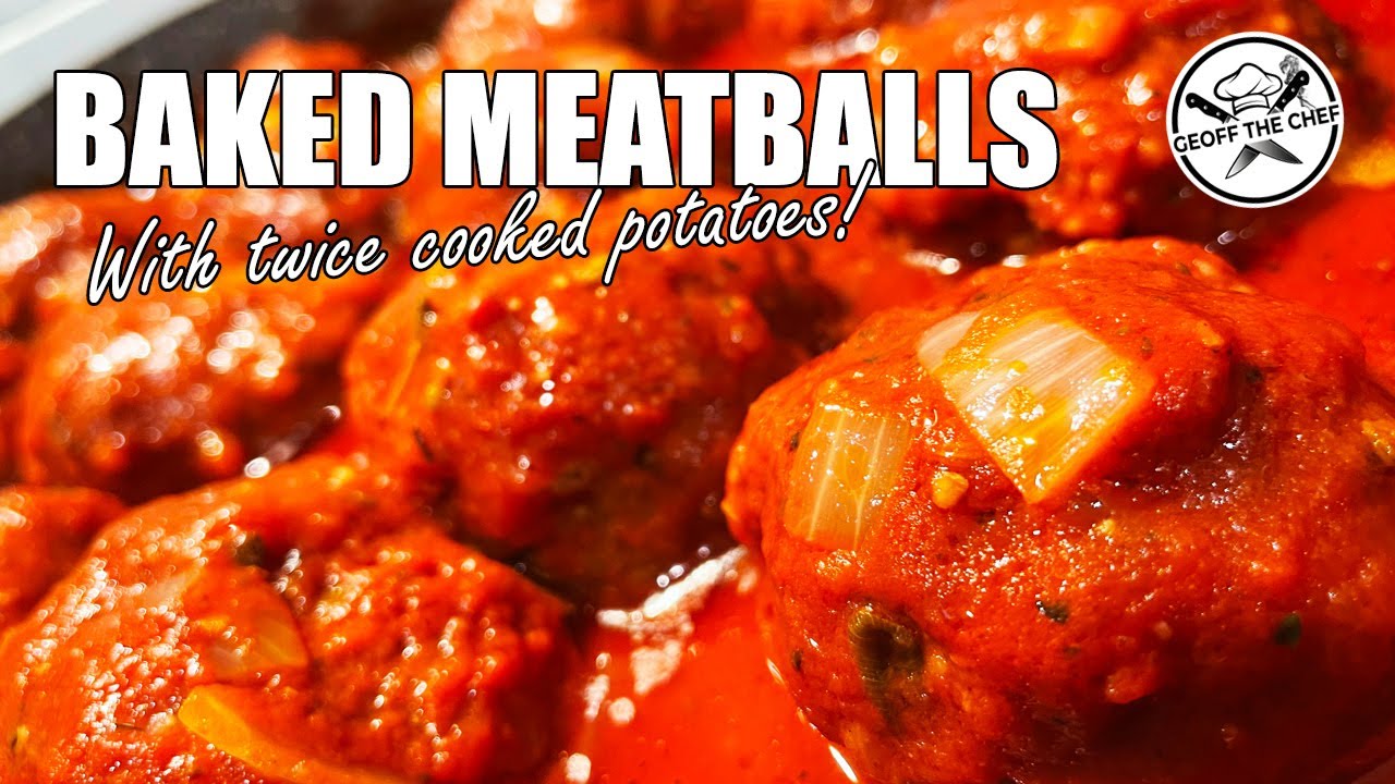 Ep 28: Baked Meatballs with Red Sauce & Twice Cooked Potatoes — Kamado Joe Comfort Food!