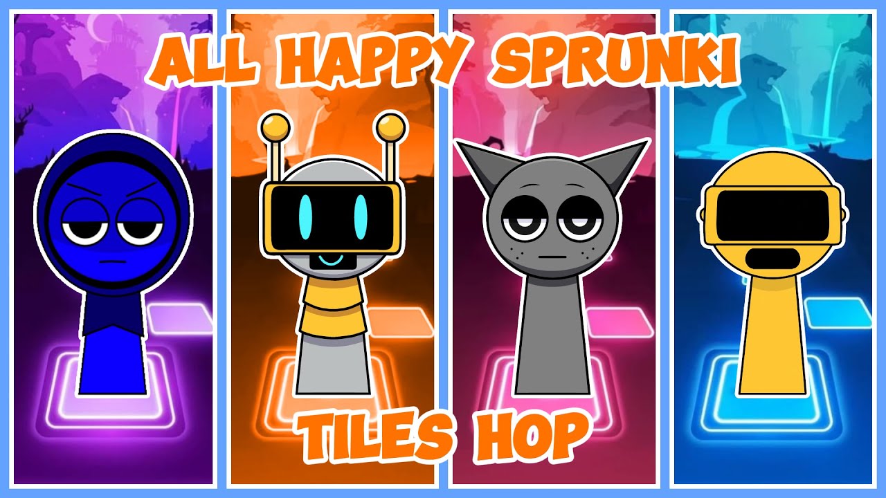 ALL HAPPY SPRUNKI - Tiles Hop 🎶🔥 #028