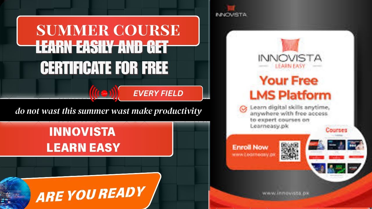 LEARN SKILL EASILY AND GET CERTIFICATE FOR FREE || INNOVISTA LEARN EASY || SUMMER COURSE
