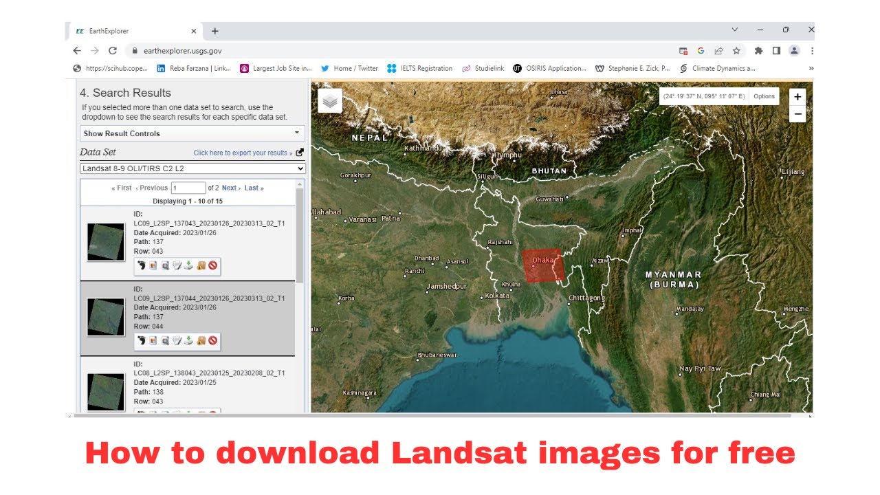How To Download Landsat 4-5 TM Images from USGS EarthExplorer