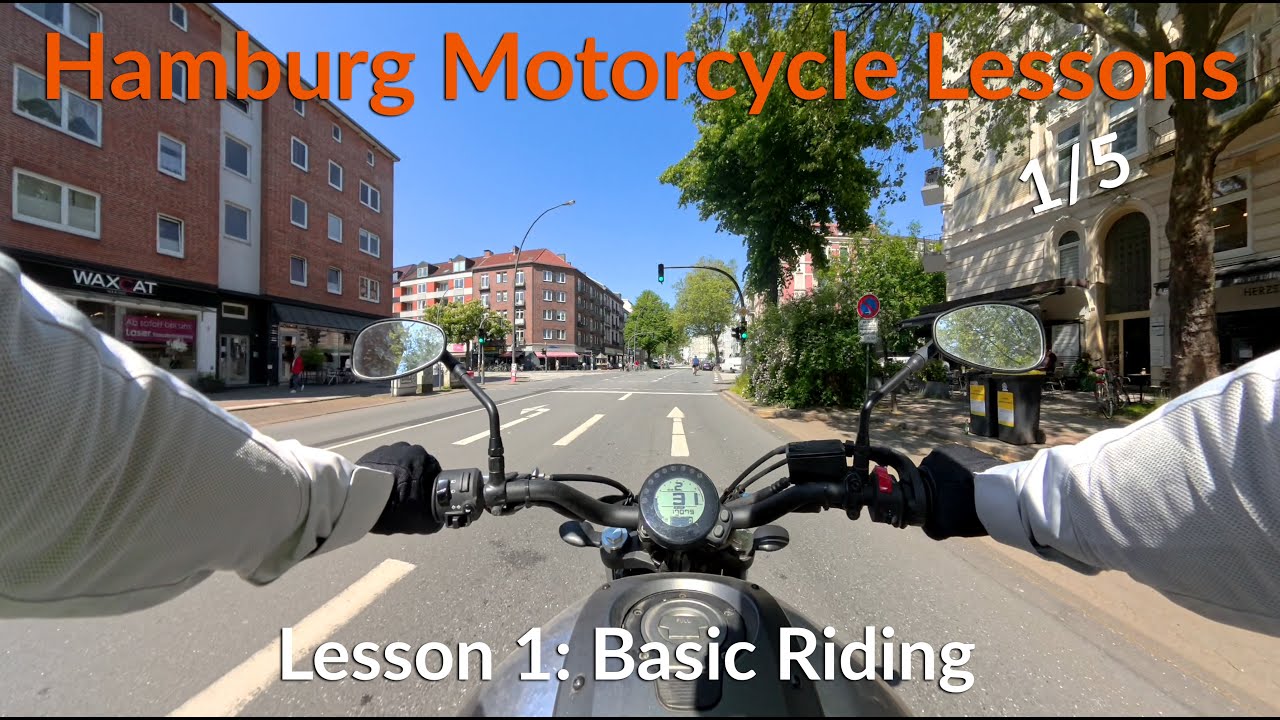 Hamburg Motorcycle Lessons - Lesson 1: Basic riding [Yamaha XSR 700]